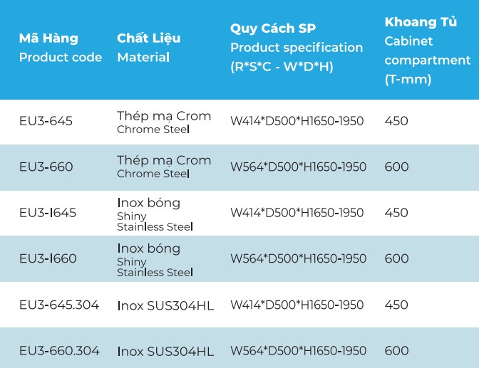 Tủ kho nan cánh mở 6 tầng