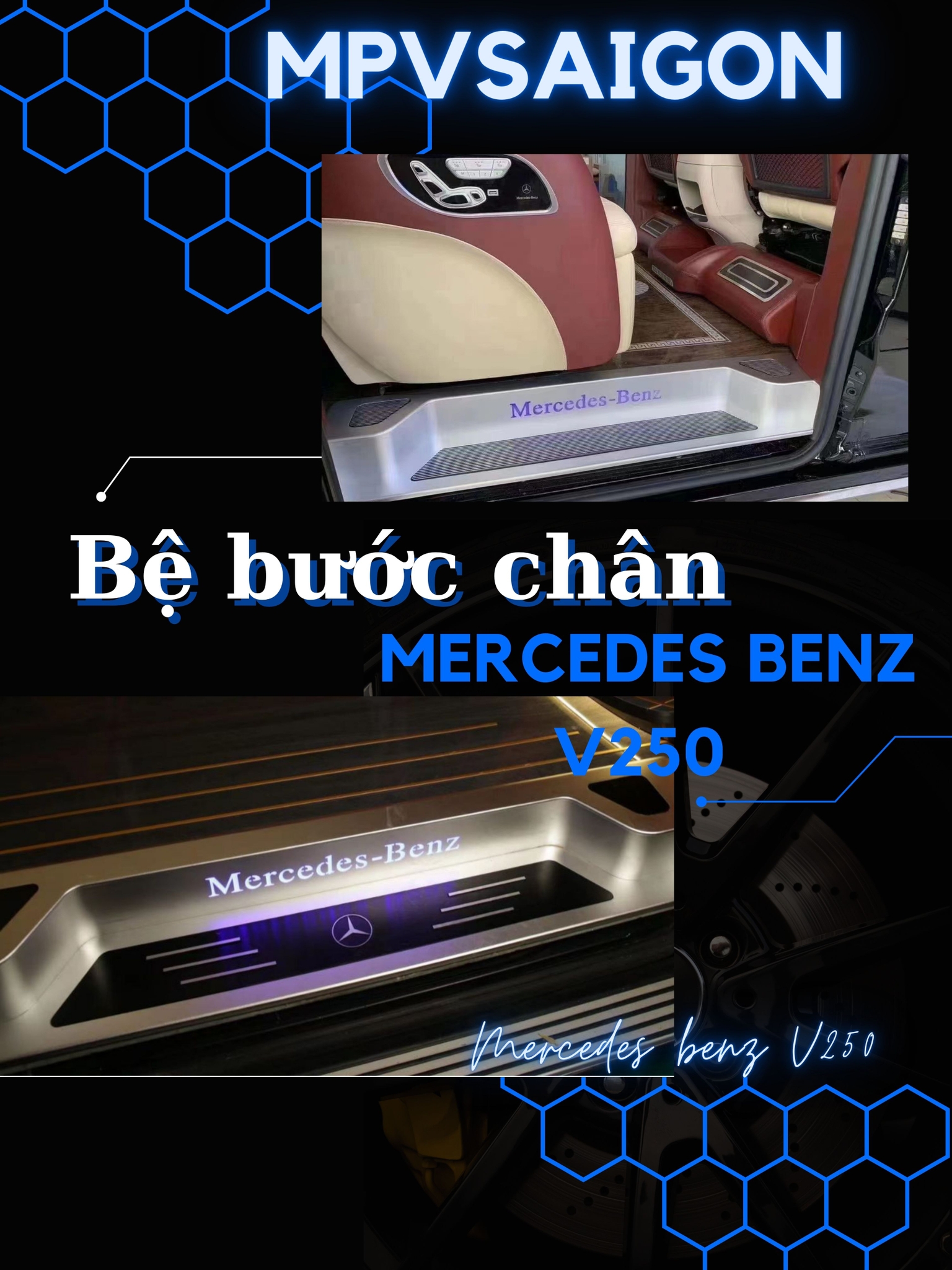  Bệ bước chân dành riêng cho Mercedes Benz V250