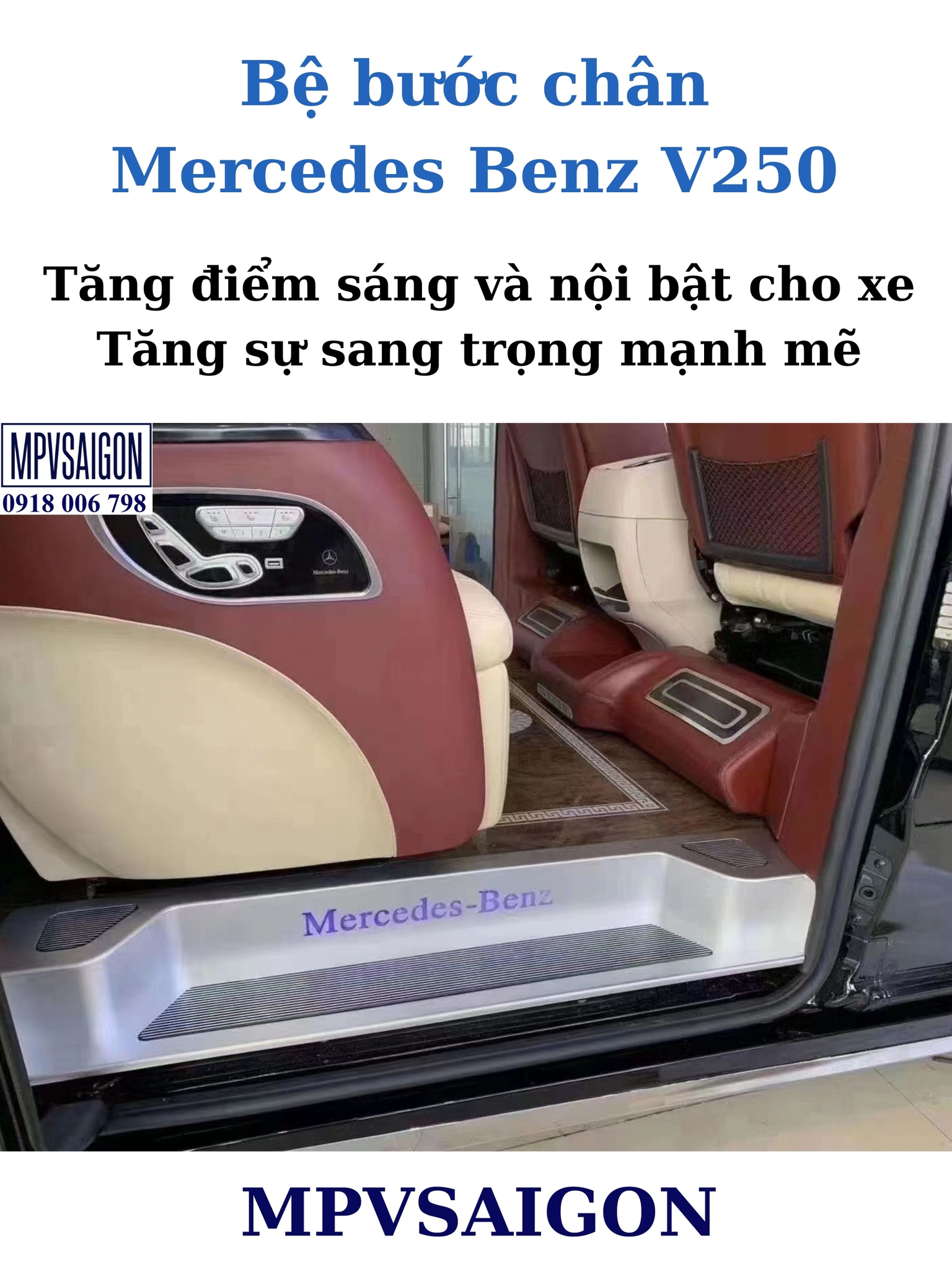  Bệ bước chân dành riêng cho Mercedes Benz V250