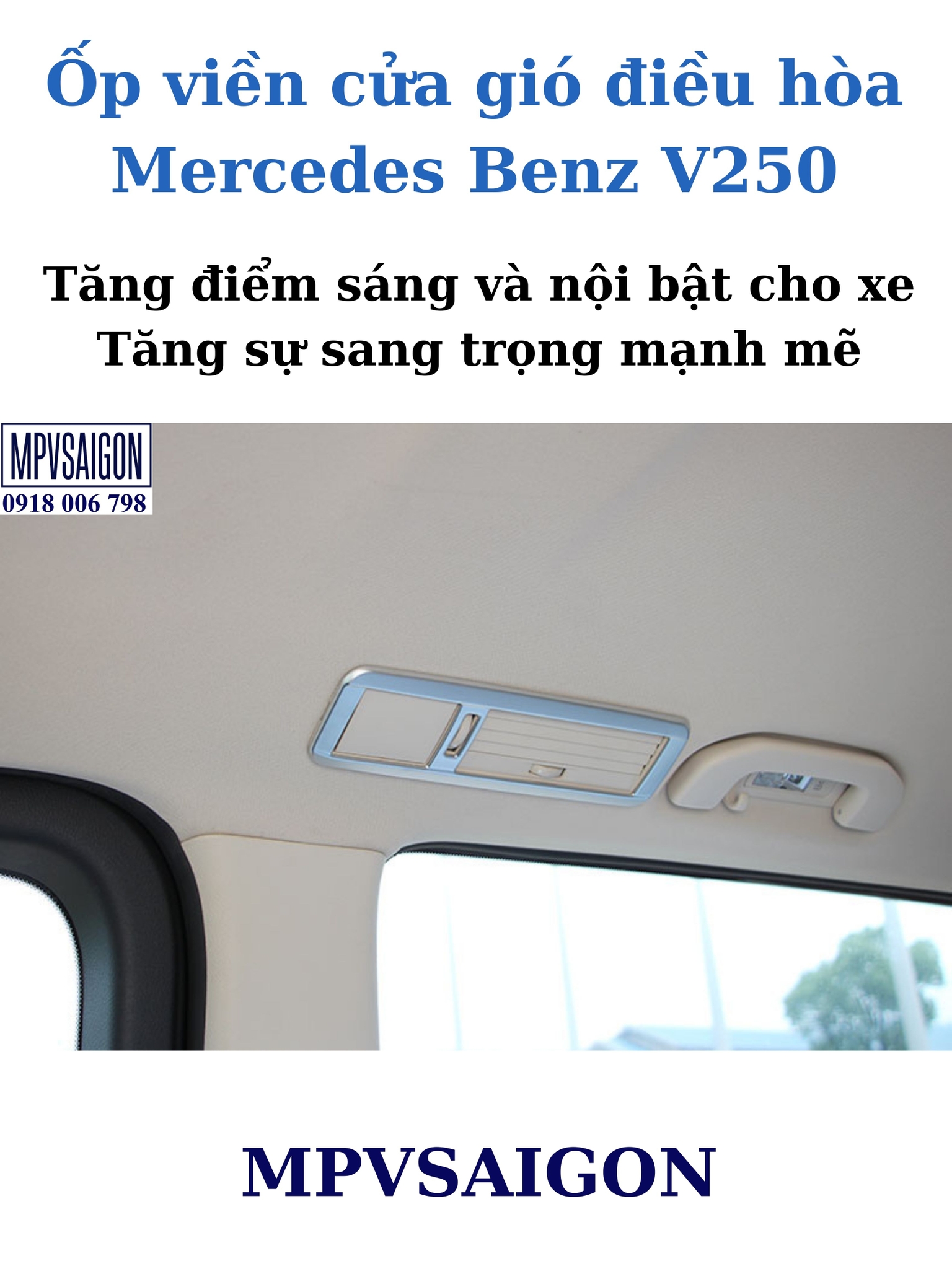 Ốp cửa gió điều hòa Mercedes Benz V250