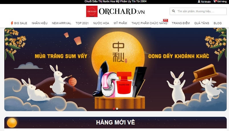 Địa chỉ mua nước hoa ngoại nhập chính hãng Orchard