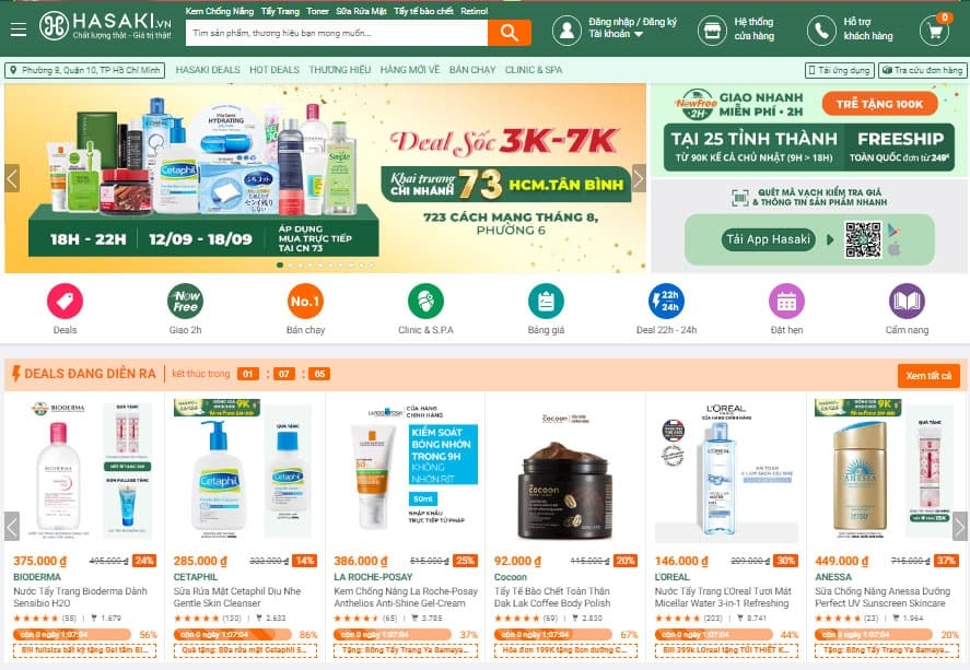 Shop nước hoa nhập ngoại chính hãng Hasaki.