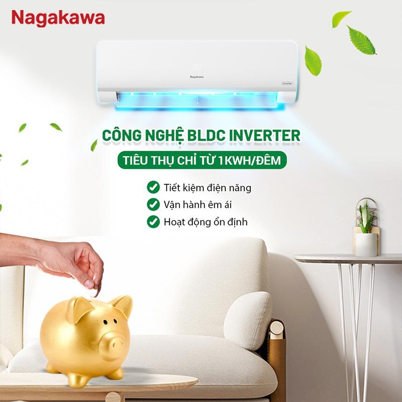 Máy lạnh Nagakawa có tốn điện không? 4 yếu tố giúp tiết kiệm tối ưu