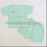 Bô quần áo cộc cotton màu trơn