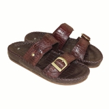 Dép 2 quai nam da cá sấu thật