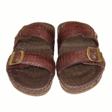 Dép 2 quai nam da cá sấu thật