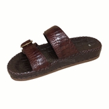 Dép 2 quai nam da cá sấu thật