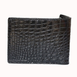 Ví nam da bụng cá sấu màu đen