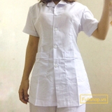 [Lẻ=Sỉ] Bộ áo blouse y tá nữ, áo blouse trắng điều dưỡng viên nữ cộc tay