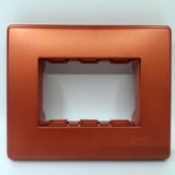 Khung mặt ổ điện cỡ XL, M, S, L chữ nhật màu cam Simon Series 51A H118-62