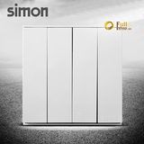 Module Công tắc bốn 1 chiều vuông cao cấp Simon Series E6 721041