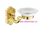 KỆ ĐỂ XÀ PHÒNG MẠ VÀNG 24K - 10009 CLEANMAX