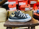 Converse classic thấp cổ da đen CTDD010