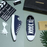 Converse classic thấp cổ vải xanh navy (hai phiên bản) CTVX020