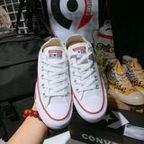 Converse classic thấp cổ vải trắng CTVT015