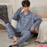 bo-do-pijama-nam-thun-cotton-quan-dai-tay-dai-thoai-mai-thoang-mat-qm879
