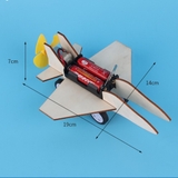 Mô hình lắp ráp máy bay chiến đấu bằng gỗ STEM