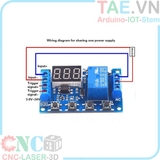 Mạch Tạo Trễ Chu Kỳ Đóng Ngắt Relay 0 Giây-999 Phút