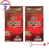 Bao cao su Volcano 4 in 1 ( Combo 2 hộp x 16 cái )