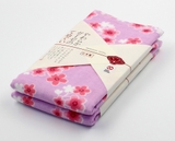 Khăn tắm Nhật Nissen mẫu hoa anh đào (màu hồng tím) của Nhật