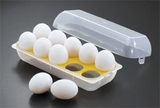 Khay đựng trứng 10 ngăn có nắp đậy