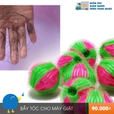 Bộ 12 trái cầu gai dùng để gom tóc trong máy giặt