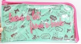 Túi đựng mỹ phẩm, đồ trang điểm màu xanh, hồng (mẫu 1) của Nhật