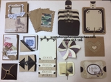 Bộ 13 hiệu ứng Scrapbook tông màu nâu Kraft_SB56