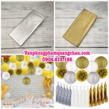 Tissue Paper - Giấy làm hoa Pompom (Màu nhũ vàng, nhũ bạc)_GHM63