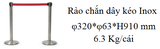 Rào chắn dây kéo Inoc