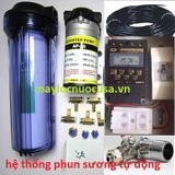 Bộ phun sương tự động với động cơ 24V,15 béc phun,30mdây