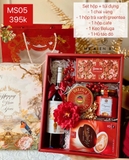 Set Quà Tết Hộp + Túi MS05 ĐỎ