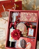 Set Quà Tết Hộp + Túi MS05 ĐỎ