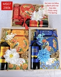 Set Quà Tết Khay Gỗ Kèm Túi Mika MS07