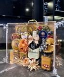 Set Quà Tết Hộp Mica Vàng Kim MS31