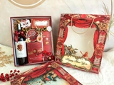 Set Quà Tết Hộp + Túi MS09 ĐỎ