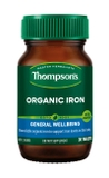 Viên Sắt hữu cơ Thompson's Organic Iron của Úc 30 viên