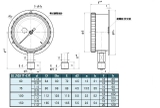 Đồng hồ đo áp suất Asahi Keiki BT3/8-75X0.1MPA