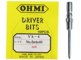 Mũi vít OHMI Vh-4 No.0x4x40 60 80 100 120(2x20)