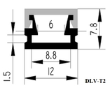 Thanh nhôm cho led T2