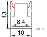 Thanh nhôm cho led T3