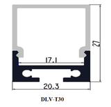 Thanh nhôm cho led T30