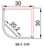 Thanh nhôm cho led T39