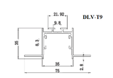 Thanh nhôm cho led T9