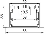 Thanh nhôm cho led TN30