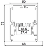 Thanh nhôm cho led TN45