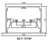 Thanh nhôm cho led TN49