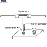 Bộ tháo bu lông ốc vít gãy 8 chi tiết Kingtony 11208SQ