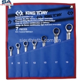 Bộ cờ lê vòng miệng tự động 7 cái Kingtony 122A07MRN01