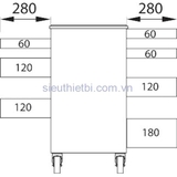 Tủ dụng cụ 7 ngăn mở 2 hướng Holex 914710 7